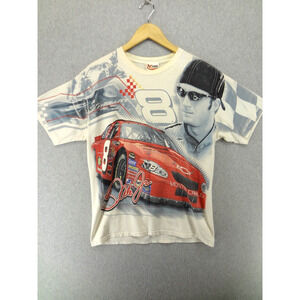 Chase Authentics Vintage NASCAR Dale Earnhardt Jr All Over Print Tee Size M